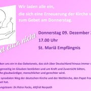 EinladungDonnerstagsGebet