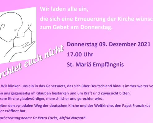 EinladungDonnerstagsGebet